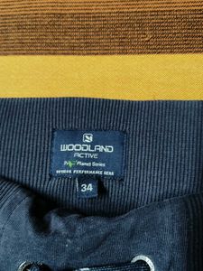 Woodland Men Blue Active Wear Joggers