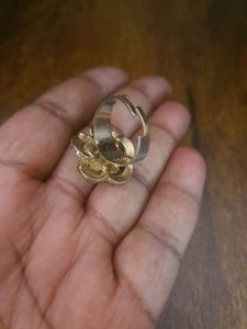 Red Stone Ring Expandable