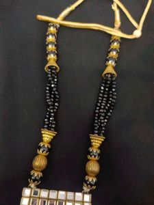 Beaded Mirror Necklace