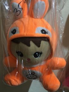 Cute Orange Bunny Plushie( Foreign Made)