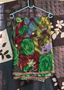 Floral Print Saree