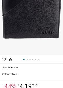 Guess Black Leather Men&#39;s Wallet (31GU22X003)
