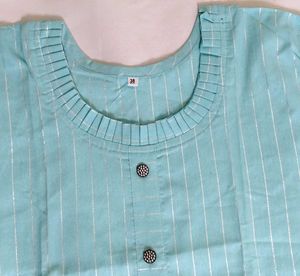 Elegant Blue Striped Kurta