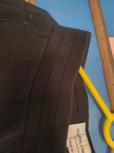 Corduroy striped Black Baggy