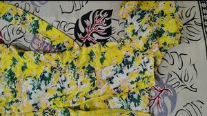 Yellow A-line Dress