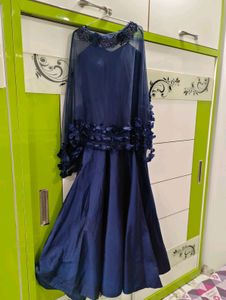 Elegant Navy Blue Dress