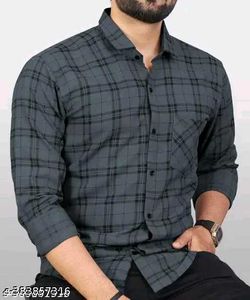 Gray Plaid Shirt
