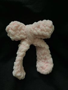 Pink Fuzzy Bow
