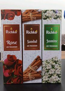 Richko Air Freshener Set - Rose, Sandal, Jasmine
