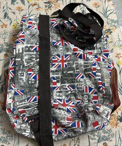 Union Jack Print Backpack