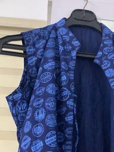 Blue Printed Kurta