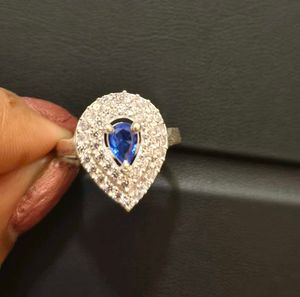 Elegant Blue Stone Ring