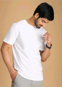 Classic White Crew Neck Tee