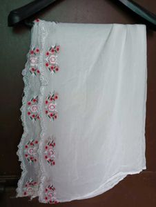 White Embroidered Sharara Suit