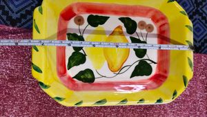 3pc. Ceramic Snacks Plate