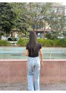 Zara Wide Leg Ripped Jeans