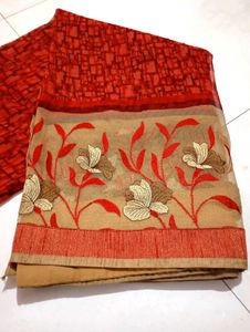 Elegant Floral Saree