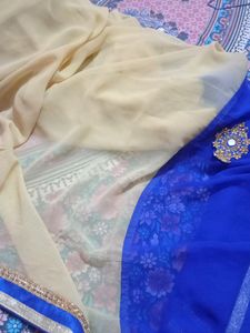 Saree Georgette Blue