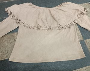 Off Shoulder Crop Top