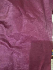 Mauve Kurta Set Cotton Silk