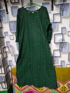 Green Kurti Pant Set