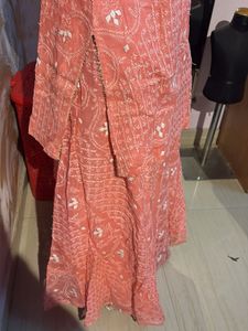 Pink Lucknowi skirt Set