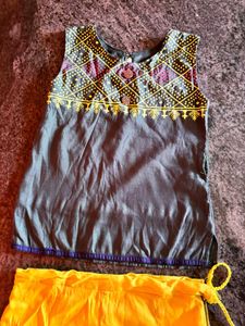 Girls Ethnic Skirt &amp; Top Set