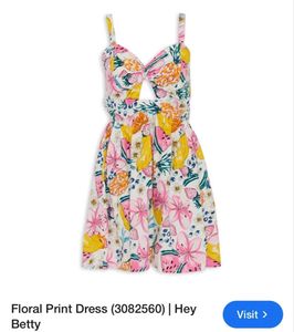 Hey Betty Floral Print Mini Dress