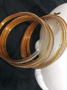 Golden Bangle Set of 6- Elegant &amp; Traditional