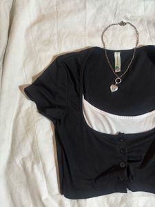 two piece short sleeve top