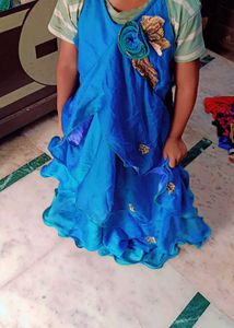 Girl's Blue Party Dress