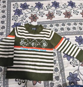 Cute Striped Kids Sweater