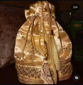Elegant Gold Pouch