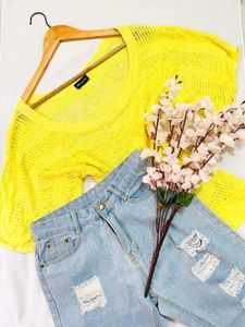 Pinterest Yellow Knit Top D