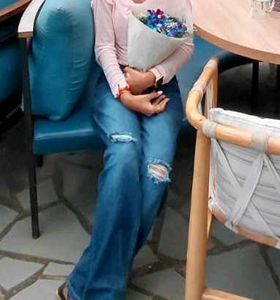 Distressed Blue Denim Jeans