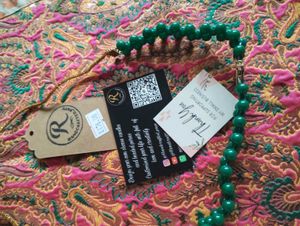 Handcrafted Green Beaded Chokker