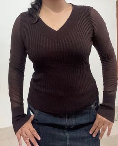 Babydoll knit top