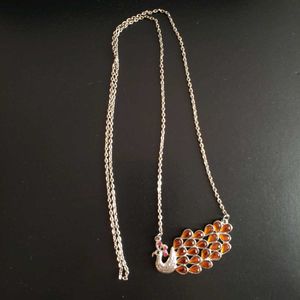 Stunning Peacock Pendant Necklace