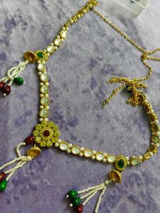 Kundan & Pearl Headpiece