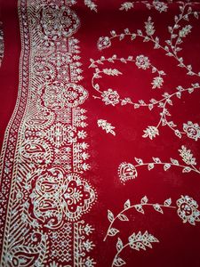 Reddish Marron Printed Saree
