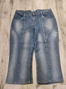 Sc9482 Blue Cherry Capri Jeans Waist 30