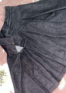 Dark Wash Denim Skirt