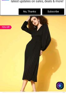 Elegant Black Midi Dress