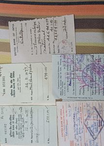 Very old Bank cheques