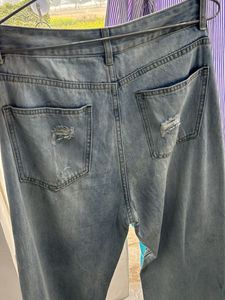 Ripped Wide Leg Jeans