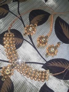 Pearl Necklace &amp; Earring Set