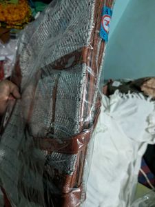 Woven Tote Bag with Matching Pouch