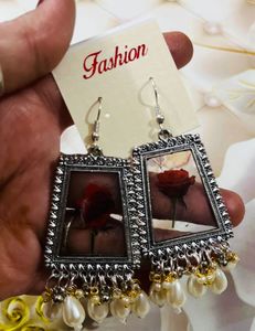 Rose Drop Earrings 2 Pair Combo
