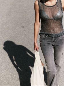 H&amp;m Grey Denim (low Waist)