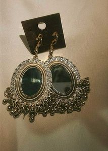 Mirrored Jhumka Earrings